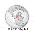 Outline Map of the Area around 65° 18' 57" N, 110° 25' 30" W, rectangular outline