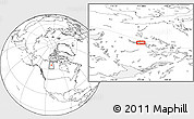 Blank Location Map of the area around 65° 18' 57" N, 112° 58' 29" W