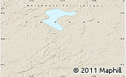 Shaded Relief Map of the area around 65° 18' 57" N, 117° 13' 29" W