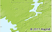 Physical Map of the area around 65° 18' 57" N, 118° 4' 29" W