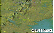 Satellite Map of the area around 65° 18' 57" N, 118° 55' 30" W