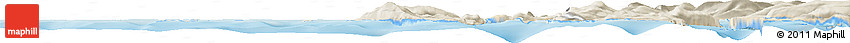 Shaded Relief Horizon Map of the Area around 65° 18' 57" N, 11° 58' 29" E