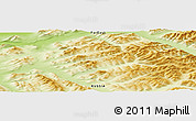 Physical Panoramic Map of the area around 65° 18' 57" N, 127° 34' 30" E
