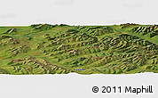 Satellite Panoramic Map of the area around 65° 18' 57" N, 127° 34' 30" E