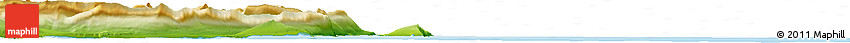 Physical Horizon Map of Húsavík