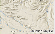 Shaded Relief Map of the area around 65° 18' 57" N, 18° 37' 30" W