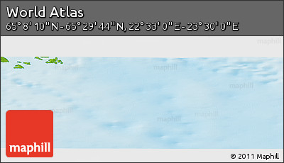 Physical Panoramic Map of the Area around 65° 18' 57" N, 23° 1' 29" E