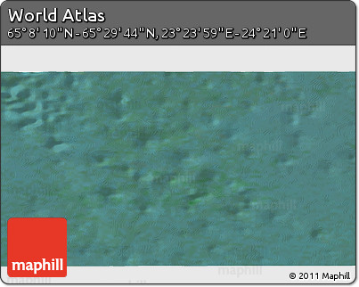 Satellite 3D Map of the Area around 65° 18' 57" N, 23° 52' 30" E
