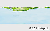 Physical Panoramic Map of the area around 65° 18' 57" N, 23° 43' 30" W