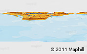 Political Panoramic Map of the area around 65° 18' 57" N, 23° 43' 30" W