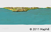Satellite Panoramic Map of the area around 65° 18' 57" N, 23° 43' 30" W