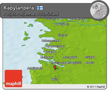 Physical 3D Map of Käpylänperä