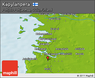 Physical 3D Map of Käpylänperä