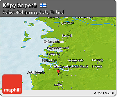 Physical 3D Map of Käpylänperä