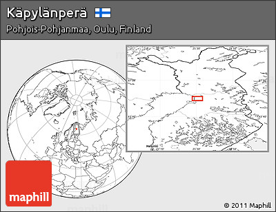 Blank Location Map of Käpylänperä
