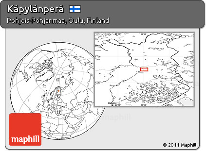 Blank Location Map of Käpylänperä