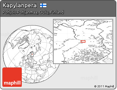 Blank Location Map of Käpylänperä