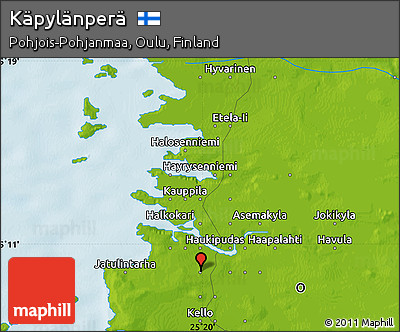 Physical Map of Käpylänperä