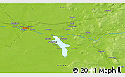 Physical 3D Map of the area around 65° 18' 57" N, 27° 16' 29" E