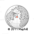 Outline Map of the Area around 65° 18' 57" N, 30° 31' 29" W, rectangular outline