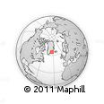 Outline Map of the Area around 65° 18' 57" N, 33° 55' 29" W, rectangular outline