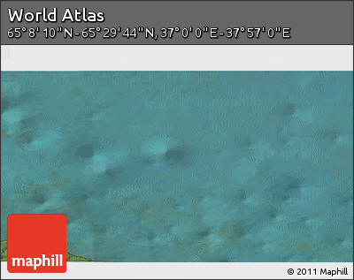 Satellite 3D Map of the Area around 65° 18' 57" N, 37° 28' 30" E