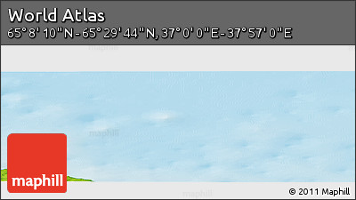 Physical Panoramic Map of the Area around 65° 18' 57" N, 37° 28' 30" E
