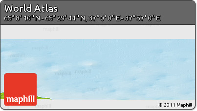 Physical Panoramic Map of the Area around 65° 18' 57" N, 37° 28' 30" E
