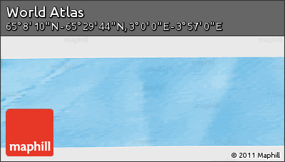 Physical Panoramic Map of the Area around 65° 18' 57" N, 3° 28' 30" E
