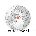 Outline Map of the Area around 65° 18' 57" N, 44° 7' 30" W, rectangular outline