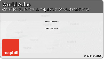 Satellite Panoramic Map of the Area around 65° 18' 57" N, 49° 13' 30" W