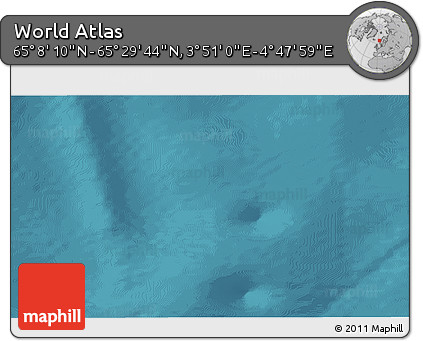 Satellite 3D Map of the Area around 65° 18' 57" N, 4° 19' 30" E