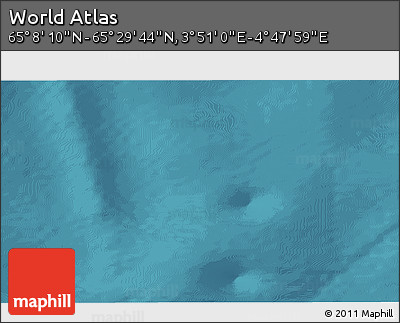 Satellite 3D Map of the Area around 65° 18' 57" N, 4° 19' 30" E