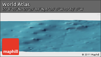 Satellite Panoramic Map of the Area around 65° 18' 57" N, 4° 10' 30" W