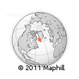 Outline Map of the Area around 65° 18' 57" N, 50° 4' 30" W, rectangular outline