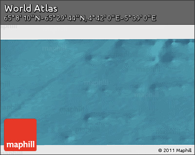 Satellite 3D Map of the Area around 65° 18' 57" N, 5° 10' 30" E