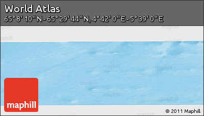 Physical Panoramic Map of the Area around 65° 18' 57" N, 5° 10' 30" E
