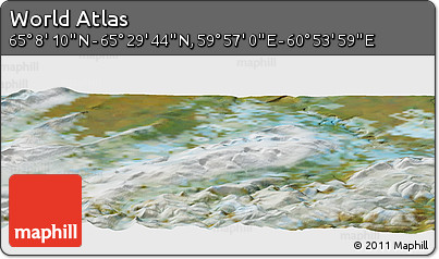 Satellite Panoramic Map of the Area around 65° 18' 57" N, 60° 25' 29" E