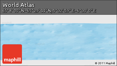 Physical Panoramic Map of the Area around 65° 18' 57" N, 6° 1' 30" E