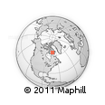 Outline Map of the Area around 65° 18' 57" N, 73° 1' 30" W, rectangular outline