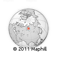 Outline Map of the Area around 65° 18' 57" N, 79° 58' 29" E, rectangular outline