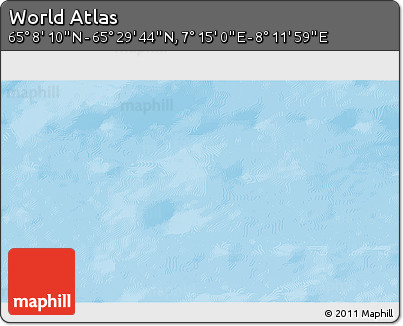 Physical 3D Map of the Area around 65° 18' 57" N, 7° 43' 29" E