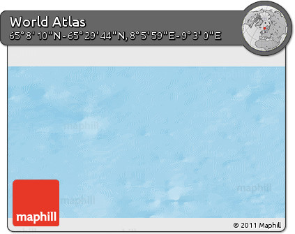 Physical 3D Map of the Area around 65° 18' 57" N, 8° 34' 29" E