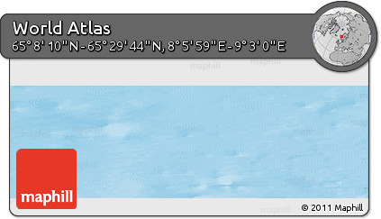 Physical Panoramic Map of the Area around 65° 18' 57" N, 8° 34' 29" E