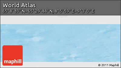 Physical Panoramic Map of the Area around 65° 18' 57" N, 8° 34' 29" E