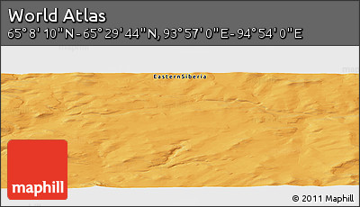 Political Panoramic Map of the Area around 65° 18' 57" N, 94° 25' 30" E