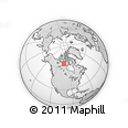 Outline Map of the Area around 65° 38' 11" N, 101° 55' 30" W, rectangular outline