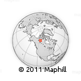 Outline Map of the Area around 65° 38' 11" N, 112° 58' 29" W, rectangular outline