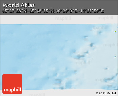 Physical 3D Map of the Area around 65° 38' 11" N, 11° 7' 30" E