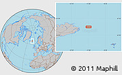 Gray Location Map of the area around 65° 38' 11" N, 11° 49' 29" W